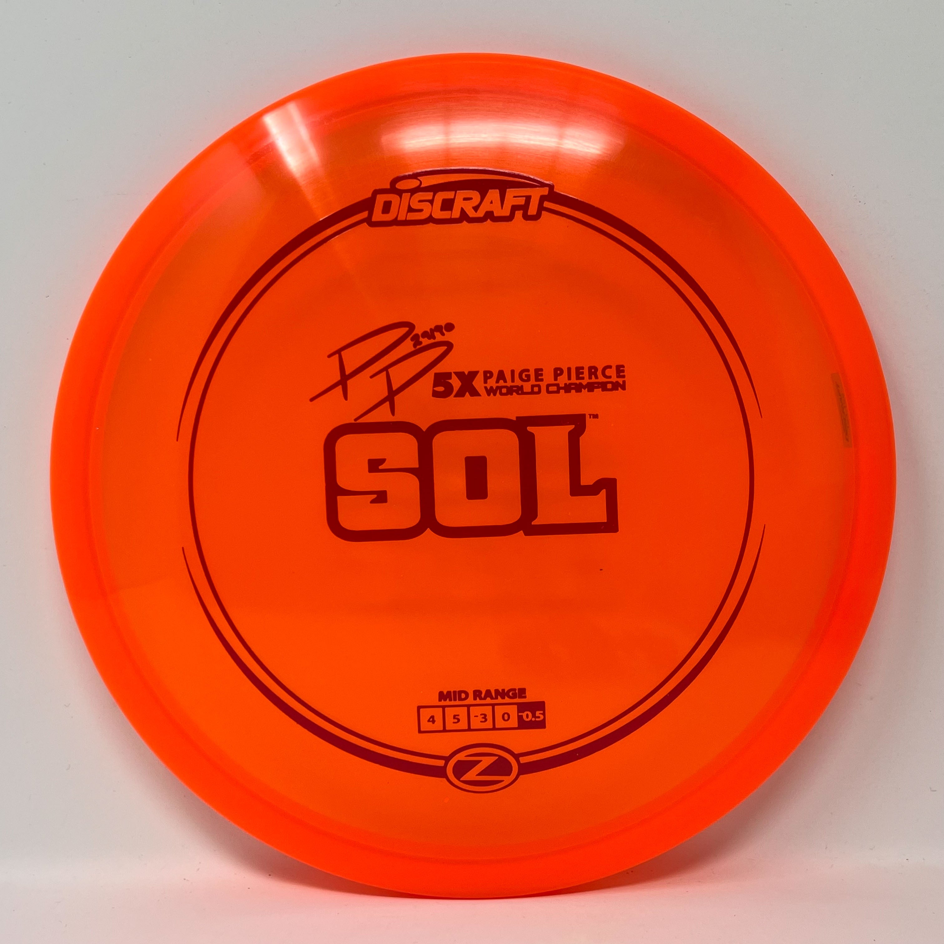 Discraft Paige Pierce Z Sol