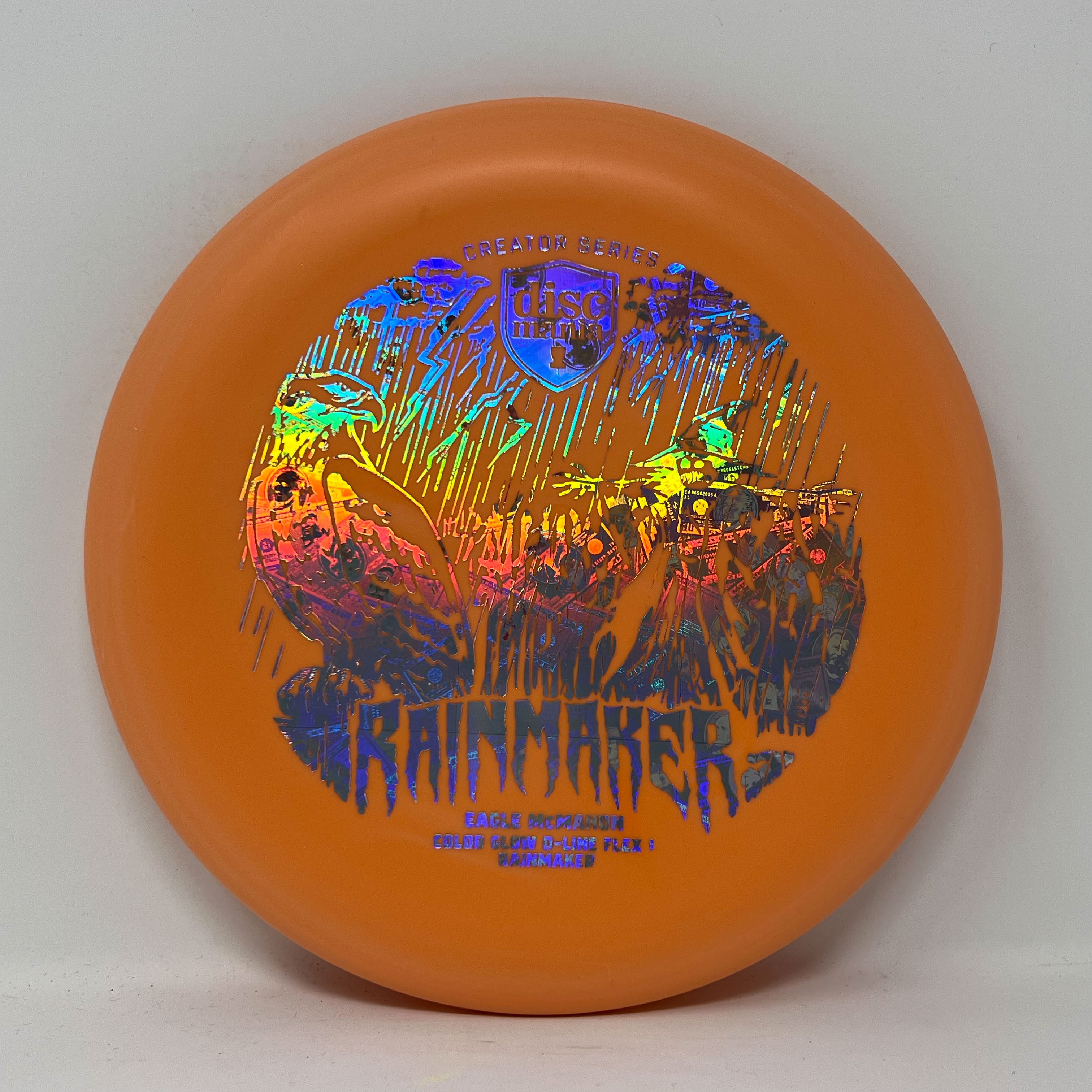 Discmania Eagle McMahon Creator Series Color Glow D-Line Rainmaker (Flex 1)
