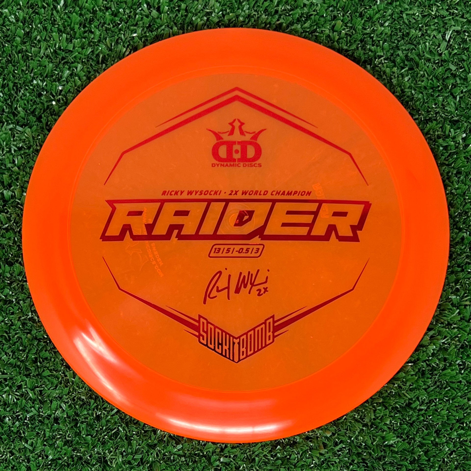 Dynamic Discs Lucid Raider (Ricky Wysocki Sockibomb Stamp)