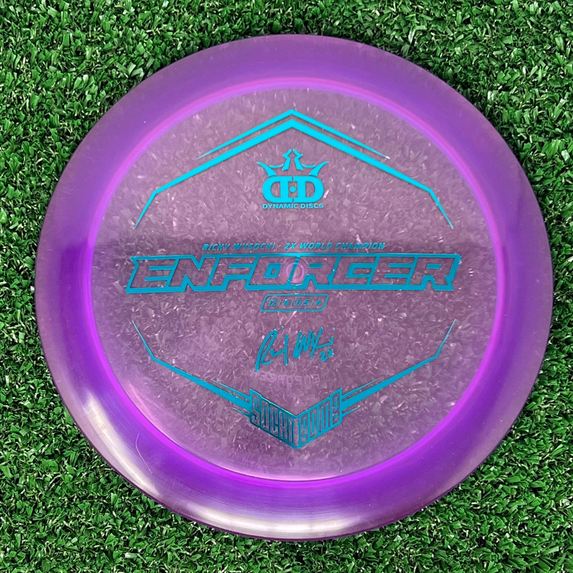 Dynamic Discs Lucid Enforcer (Ricky Wysocki Sockibomb Stamp)