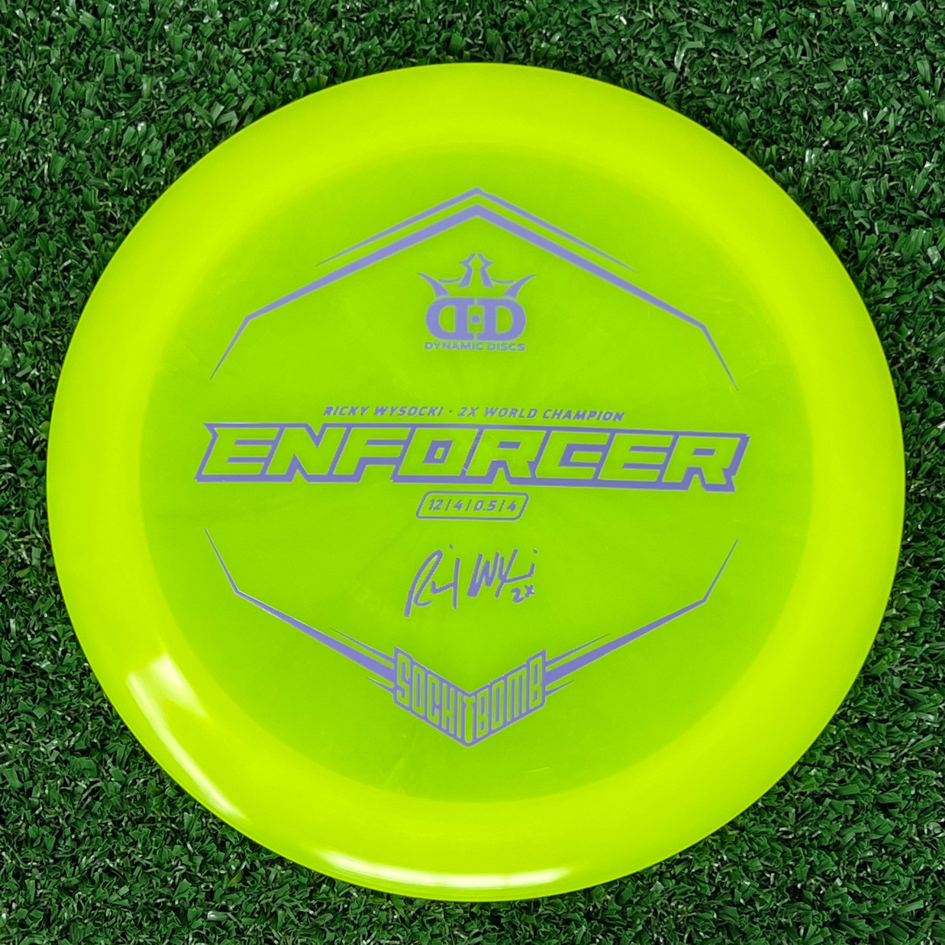 Dynamic Discs Lucid Enforcer (Ricky Wysocki Sockibomb Stamp)