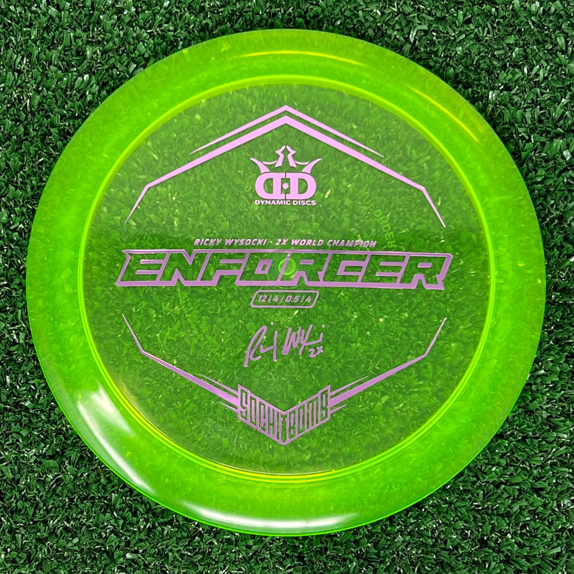 Dynamic Discs Lucid Enforcer (Ricky Wysocki Sockibomb Stamp)