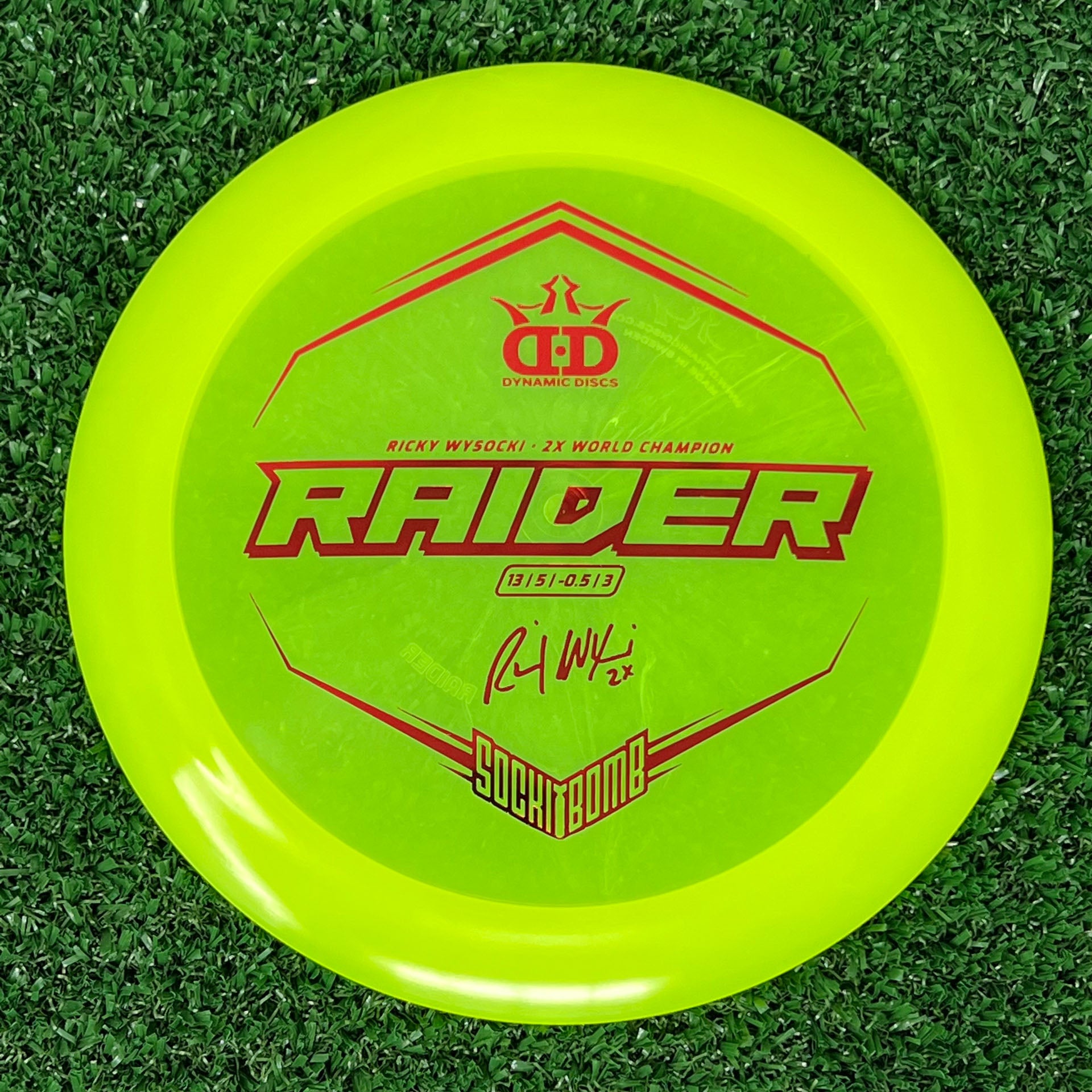 Dynamic Discs Lucid Raider (Ricky Wysocki Sockibomb Stamp)