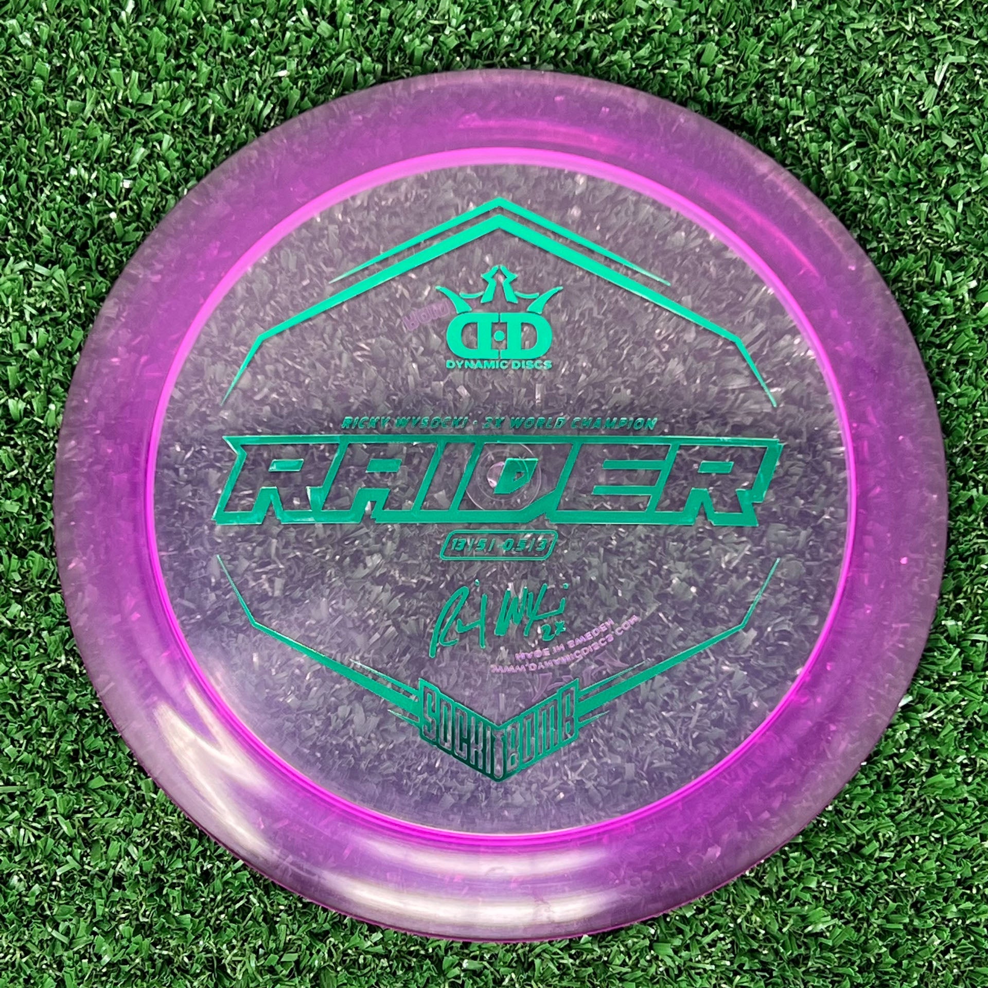 Dynamic Discs Lucid Raider (Ricky Wysocki Sockibomb Stamp)