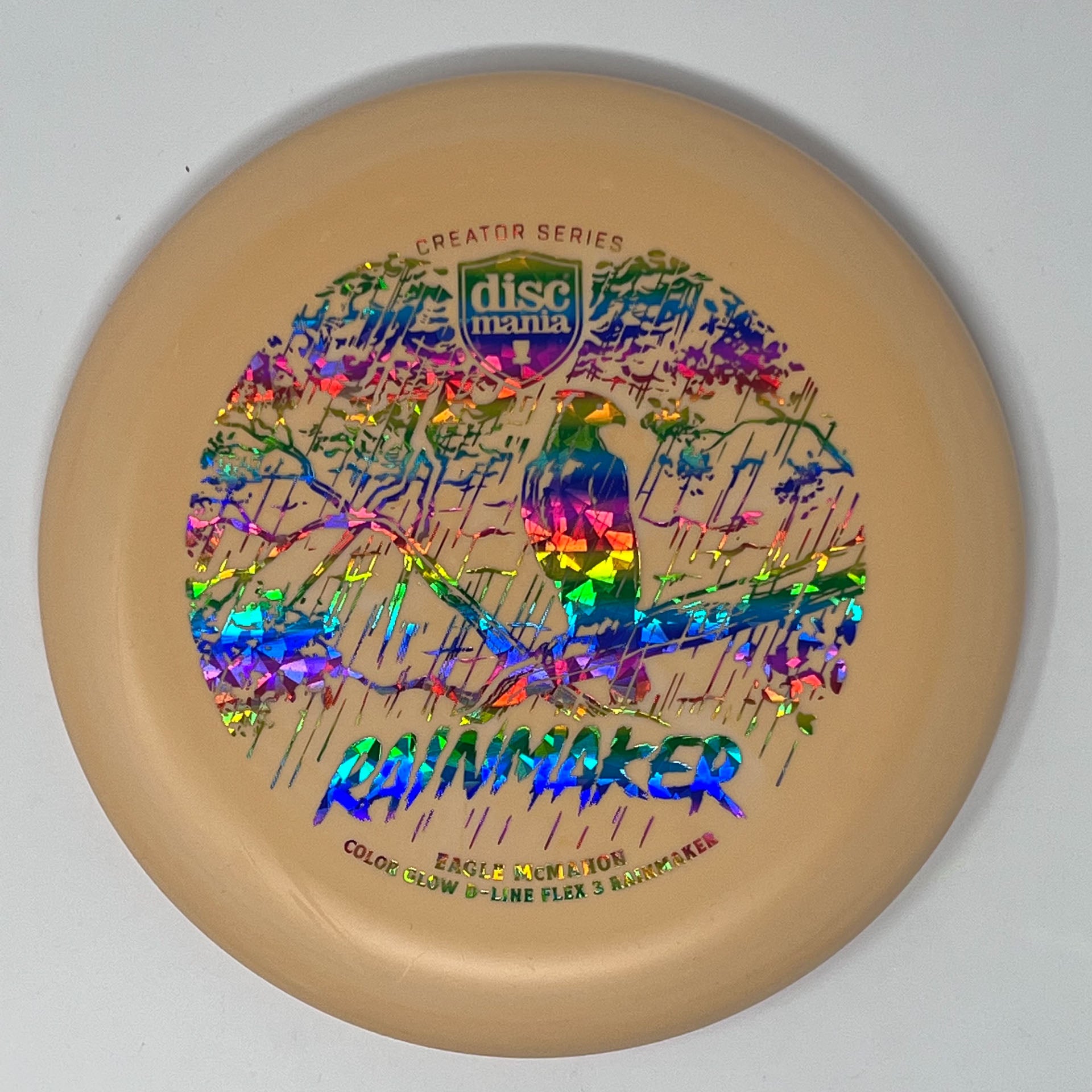 Discmania Eagle McMahon Creator Series Color Glow D-Line Rainmaker (Flex 3)