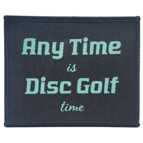 Kastaplast Sew-On Patch (Any Time is Disc Golf Time)